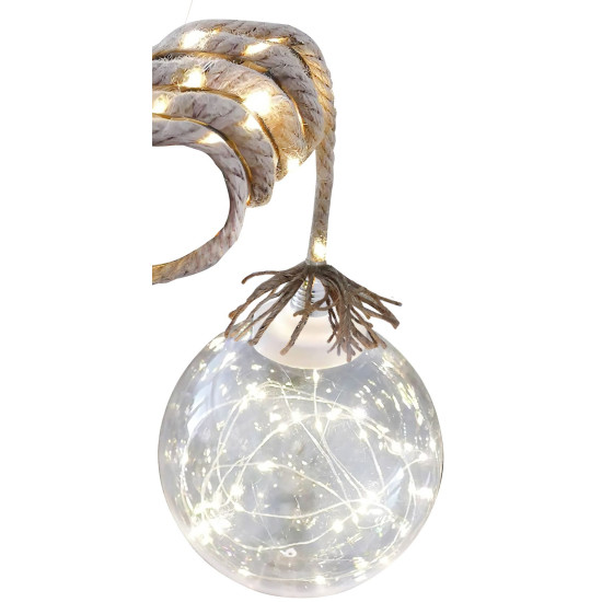 LED украшение MаgiсHome , Bаlldeсo,  50 LED, теплый белый,  15 см, 3xАА, Iр20, внутреннее, освещение, L-0,50 м.