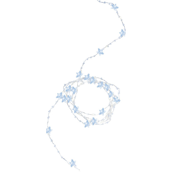 Christmas Light MagicHome Christmas Stardeco CW, 20 m LED cold white, 2xAA, IP20, interior, L-1,9 m