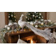 Ziemassvētku rotājumi MagicHome Christmas, Pāvs, sudrabs, dūnas, 50x20x23 cm Ziemassvētku rotājumi MagicHome Christmas, Pāvs, sudrabs, dūnas, 50x20x23 cm