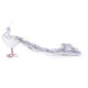 Ziemassvētku rotājumi MagicHome Christmas, Pāvs, sudrabs, dūnas, 50x20x23 cm Ziemassvētku rotājumi MagicHome Christmas, Pāvs, sudrabs, dūnas, 50x20x23 cm