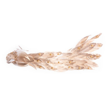 Рождественская фигурка MаgiсHome, Павлин, золото, 50x20x23 см.