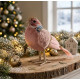 Bird MagicHome Ziemassvētki, rozā, 20x8x14 cm, spalva Bird MagicHome Ziemassvētki, rozā, 20x8x14 cm, spalva