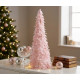 Ziemassvētku rotājumi MagicHome Christmas, eglīte no spalvām, rozā, 24x60 cm Ziemassvētku rotājumi MagicHome Christmas, eglīte no spalvām, rozā, 24x60 cm