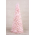 Decoration MagicHome Christmas, Christmas tree made of feathers, pink, 22x46 cm