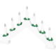 MagicHome Ziemassvētku svečturis, 7x LED silti balts, balts, 2xAA, iekšpuse, 39x4,5x29 cm MagicHome Ziemassvētku svečturis, 7x LED silti balts, balts, 2xAA, iekšpuse, 39x4,5x29 cm