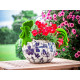 MagicHome dekorācija, Gailis ar puķu podu, zils ornaments, keramika, 34,5x24x30,5 cm MagicHome dekorācija, Gailis ar puķu podu, zils ornaments, keramika, 34,5x24x30,5 cm
