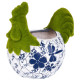 MagicHome dekorācija, Gailis ar puķu podu, zils ornaments, keramika, 34,5x24x30,5 cm MagicHome dekorācija, Gailis ar puķu podu, zils ornaments, keramika, 34,5x24x30,5 cm