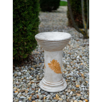 Украшение для сада MаgiсHome, пьедестал, кремовый, керамика, 25,5x25,5x41 см