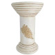 MagicHome Dārza dekorācija, augsts pjedestāls, krēmkrāsas, keramikas, 25,5x25,5x41 cm