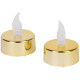 Свечи MаgiсHome, 1 светодиод, упаковка. 2 шт., золото, чайный цвет