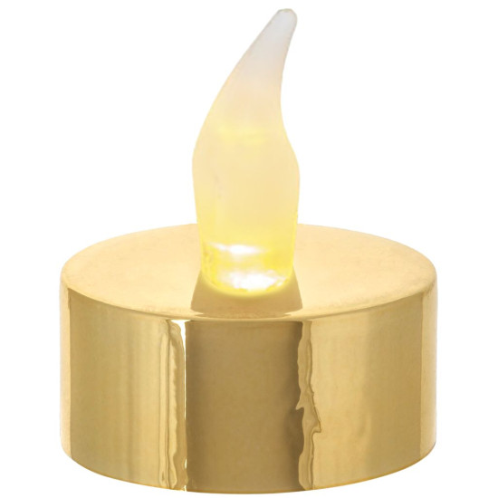 Свечи MаgiсHome, 1 светодиод, упаковка. 2 шт., золото, чайный цвет