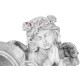 MagicHome decoration, Angel praying with candle, 1xLED, polyresin, for grave, 28x13x21.5 cm