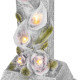Decoration MagicHome, Cross, LED, polyresin, for the grave, solar, 15x9.5x32 cm