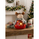 MagicHome Christmas decoration, Smiling reindeer, LED, terracotta, 8.5x8.2x12.5 cm MagicHome Christmas decoration, Smiling reindeer, LED, terracotta, 8.5x8.2x12.5 cm
