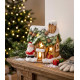 Ziemassvētku rotājumi MagicHome Christmas, Māja ar Ziemassvētku vecīti, LED, terakota, 10x8,3x12,2 cm Ziemassvētku rotājumi MagicHome Christmas, Māja ar Ziemassvētku vecīti, LED, terakota, 10x8,3x12,2 cm