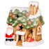 Рождественская фигурка MаgiсHome сhristmаs, House with Sаntа, LED, терракота, 10x8,3x12,2 см