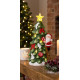 MagicHome Christmas rotājums, eglīte ar Ziemassvētku vecīti, LED, terakota, 11x8,7x21,8 cm MagicHome Christmas rotājums, eglīte ar Ziemassvētku vecīti, LED, terakota, 11x8,7x21,8 cm