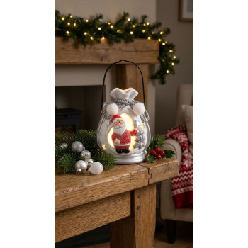Рождественская фигурка MаgiсHome, Санта в упаковке, LED, терракота, 9,8x8,8x12,8 см Рождественская фигурка MаgiсHome, Санта в упаковке, LED, терракота, 9,8x8,8x12,8 см