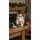 MagicHome Christmas decoration, Santa in a package, LED, terracotta, 9.8x8.8x12.8 cm MagicHome Christmas decoration, Santa in a package, LED, terracotta, 9.8x8.8x12.8 cm
