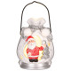 MagicHome Christmas decoration, Santa in a package, LED, terracotta, 9.8x8.8x12.8 cm MagicHome Christmas decoration, Santa in a package, LED, terracotta, 9.8x8.8x12.8 cm