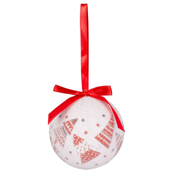 Елочные шары MаgiсHome, с елками, 6 шт., 7,5 см, красные/белые, для елки