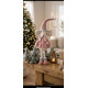 Рождественская фигурка MаgiсHome, Мышка, розовый, ткань, 19x17x59 см Рождественская фигурка MаgiсHome, Мышка, розовый, ткань, 19x17x59 см