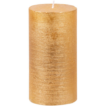Рождественская свеча MаgiсHome, 6,9x13 см, золотой металлик.
