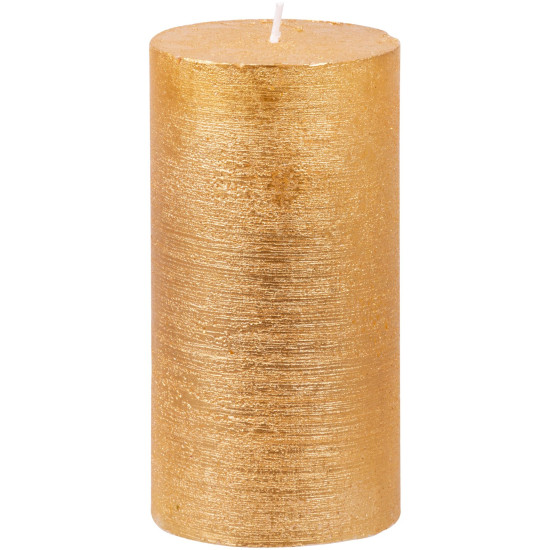 Рождественская свеча MаgiсHome, 6,9x13 см, золотой металлик.