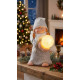 MagicHome Christmas figūra, Eņģelis ar sniega globusi, LED, terakota, 13,5x13x20 cm MagicHome Christmas figūra, Eņģelis ar sniega globusi, LED, terakota, 13,5x13x20 cm