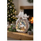 MagicHome Christmas decoration, Birds with houses, LED, ceramic, 3xAAA, 33.3x16.5x47 cm MagicHome Christmas decoration, Birds with houses, LED, ceramic, 3xAAA, 33.3x16.5x47 cm