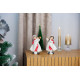 Decoration MagicHome Christmas, Little girl playing the flute, polyresin, 12x12x20 cm