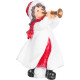 Decoration MagicHome Christmas, Little girl playing the trumpet, polyresin, 12x12x20 cm