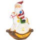 MagicHome Christmas rotājums, Ziemassvētku vecītis uz zirga, LED, polirezīns, 12x5,5x18 cm MagicHome Christmas rotājums, Ziemassvētku vecītis uz zirga, LED, polirezīns, 12x5,5x18 cm