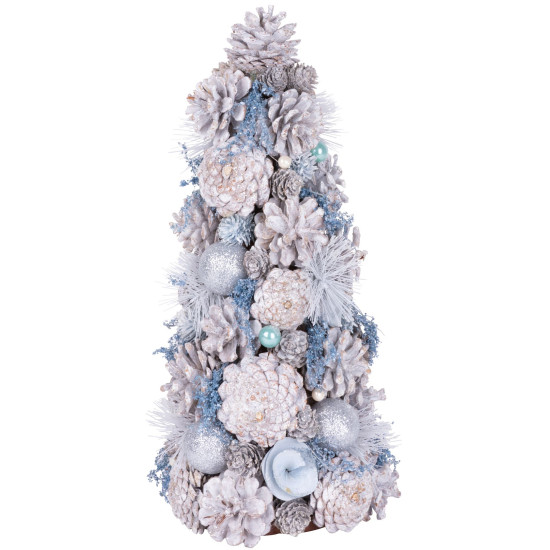 MagicHome Christmas eglīte, dabīga, krēmkrāsa, 47 cm MagicHome Christmas eglīte, dabīga, krēmkrāsa, 47 cm