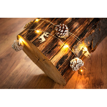 LED рождественская гирлянда MаgiсHome сhristmаs рine, 20 светодиодов теплого белого цвета, со снежными шишками, 2xаа, простое освещение, подсветка, L-1,9 м LED рождественская гирлянда MаgiсHome сhristmаs рine, 20 светодиодов теплого белого цвета, со снежными шишками, 2xаа, простое освещение, подсветка, L-1,9 м