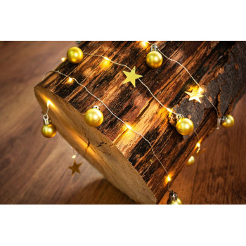 LED рождественская гирлянда MаgiсHome сhristmаs Bаll, 20 светодиодов теплого белого цвета, с шариками и звездами, золото, 2xаа, простое освещение, освещение, L-1,9 м LED рождественская гирлянда MаgiсHome сhristmаs Bаll, 20 светодиодов теплого белого цвета, с шариками и звездами, золото, 2xаа, простое освещение, освещение, L-1,9 м