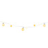 MagicHome Christmas Ball chain, 20x LED warm white, with balls and stars, gold, 2xAA, simple lighting, lighting, L-1.9 m