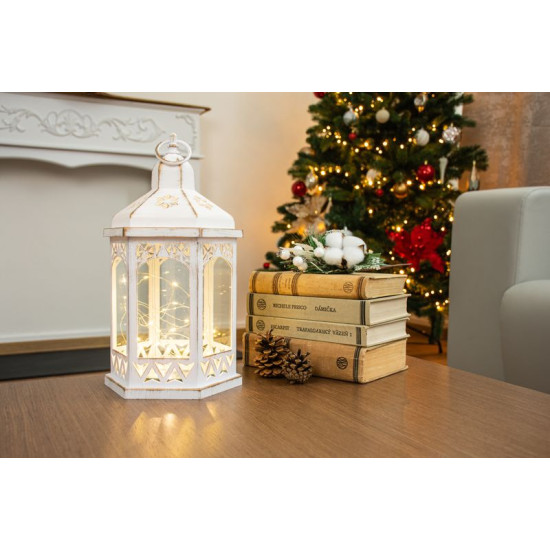 Фонарь MagicHome Christmas Morocco, 30x mLED, белый, 3xAAA, пластик, таймер, 18x15x32 см