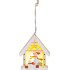 MagicHome Christmas decoration, Snowman in the house, LED, hanging, 9.2x3x10.4 cm