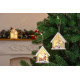 MagicHome Christmas decoration, Santa in the house, LED, hanging, 9x3x10.4 cm MagicHome Christmas decoration, Santa in the house, LED, hanging, 9x3x10.4 cm