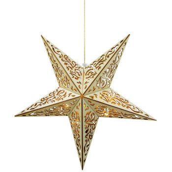 Рождественская звезда MаgiсHome, 10 светодиодов, теплый белый, 3xAA, + пульт дистанционного управления, 40 см