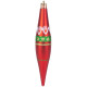 MagicHome Ziemassvētku rotājums, 4 gab, sarkans-zaļš, ar rotājumu, eglītei, 3x15 cm