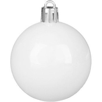 Новогодние шары MagicHome, набор, 50 шт, 4-5 см, белые, звезда, гирлянда, конус, на елку Новогодние шары MagicHome, набор, 50 шт, 4-5 см, белые, звезда, гирлянда, конус, на елку