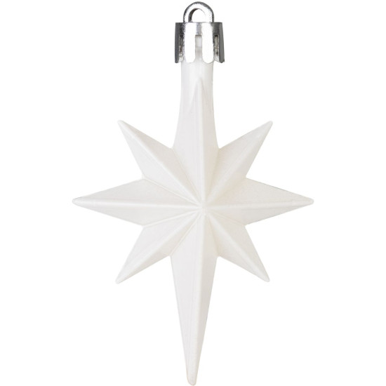 Новогодние шары MagicHome, набор, 50 шт, 4-5 см, белые, звезда, гирлянда, конус, на елку