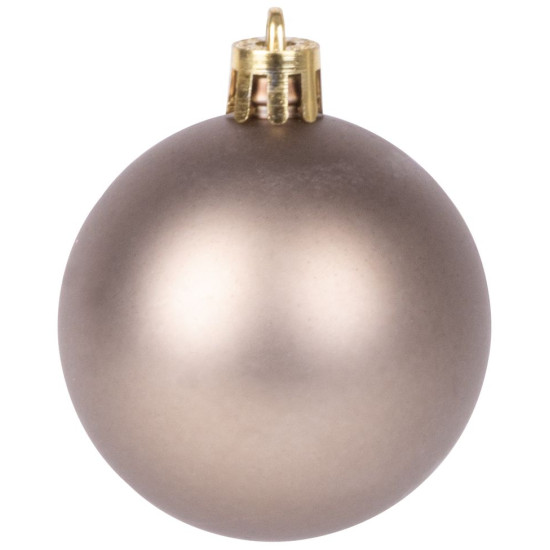 Рождественские шары MаgiсHome, 8 шт., бело-серебристо-бронзовые, для елки, 5 см, в коробке 36 туб.