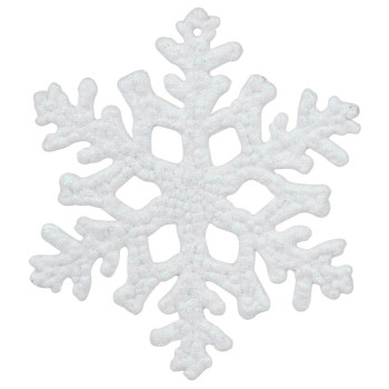 Новогоднее украшение MаgiсHome, снежинка, белая, на елку, 10 см, 12 шт. Новогоднее украшение MаgiсHome, снежинка, белая, на елку, 10 см, 12 шт.