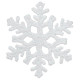 Новогоднее украшение MаgiсHome, снежинка, белая, на елку, 10 см, 12 шт.