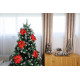 Flower MagicHome Christmas, Poinssetia, red, stem, flower size: 35 cm