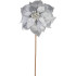 Flower MagicHome Christmas, Poinssetia, silver, stem, flower size: 35 cm
