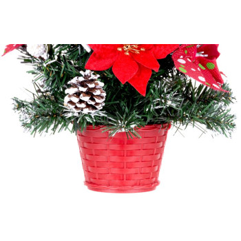 Рождественская елка MаgiсHome, украшенная, красная, 41 см Рождественская елка MаgiсHome, украшенная, красная, 41 см